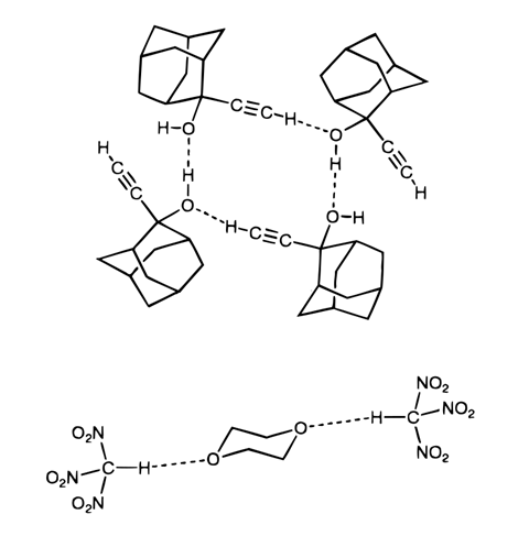 An image showing hydrogen bonding as pioneered by June Sutor