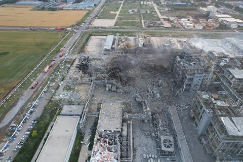 China chemical plant explosion