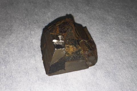 An image showing a fragment of the Mundrabilla meteorite