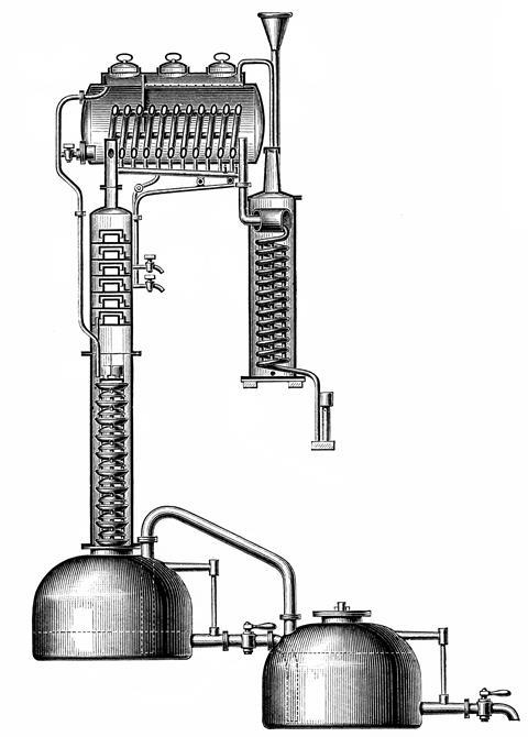 Apparatus for distillation by Cellier Blumenthal