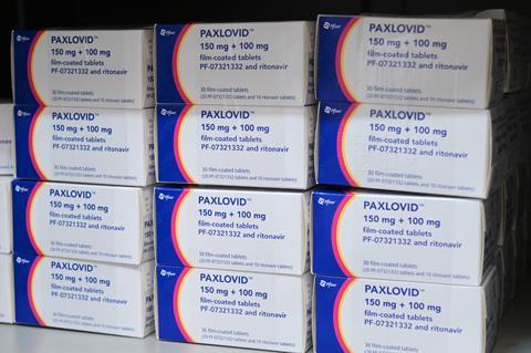 Paxlovid boxes