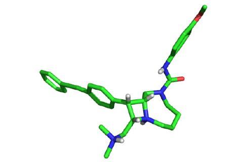 X-ray crystal structure of BRD7929 showing 3D conformation - antimalarial 