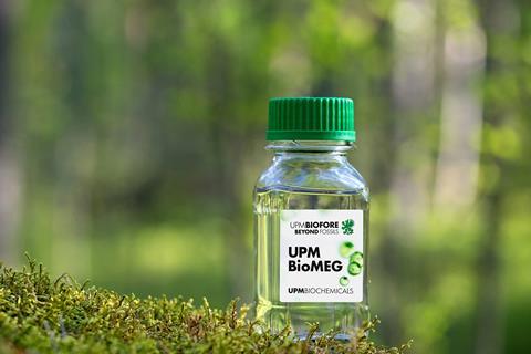 UPM's bio-based monoethylene glycol, BioMEG