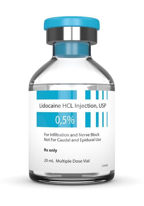 Lidocaine vial 