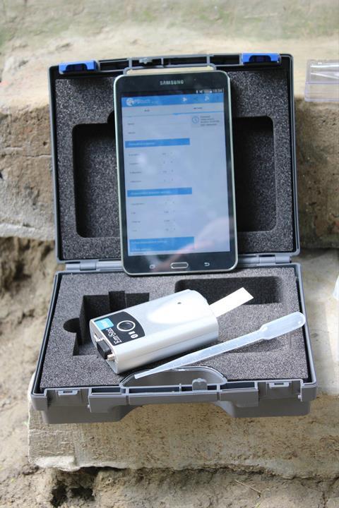 An image showing an AquAffirm test kit