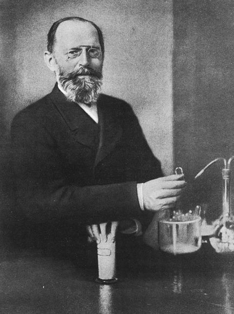 A photograph of Emil Fischer