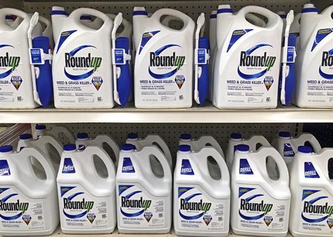 An image showing Roundup herbicide bottles