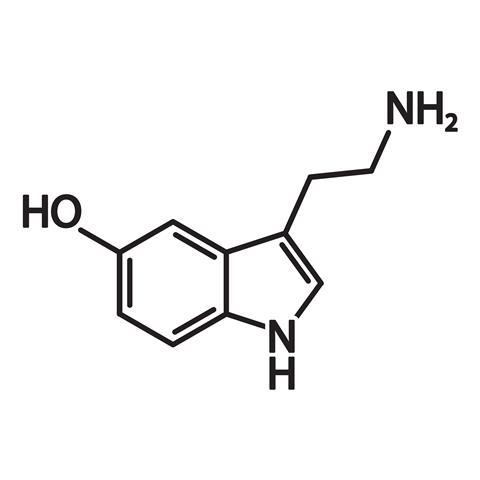 Struktur von Serotonin