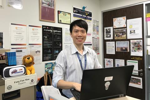 An image showing Fung Fun Man in his campus office