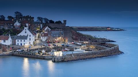 A photograph of the Scottish coastal village Crail