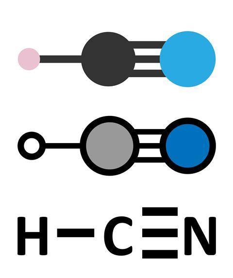 Hydrogen cyanide (HCN) poison molecule
