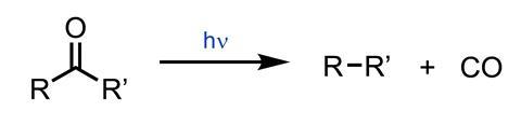 A scheme showing the Norrish reaction