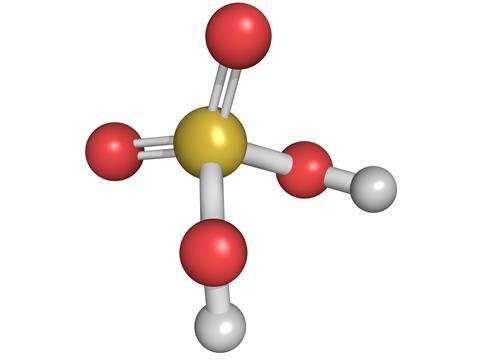 Sulfuric acid molecule 