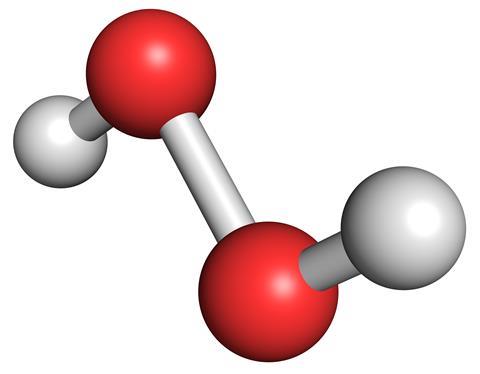 Hydrogen peroxide molcule 