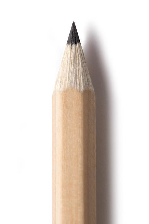Close up of a pencil lead