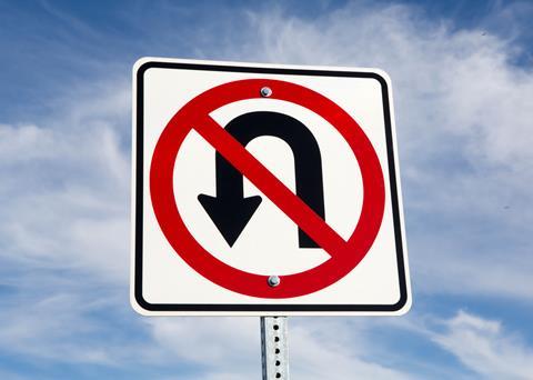 An image of a No U turn roadsign