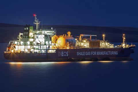 Ineos ethane tanker ship