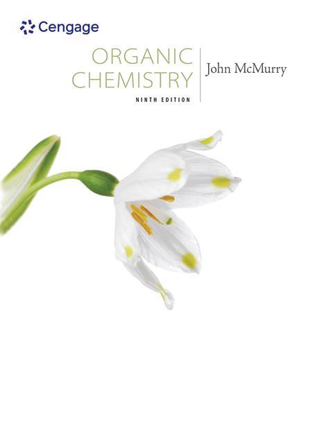 Cover of McMurry's Organic Chemistry, a plain white book featuring a photo of a single large white flower