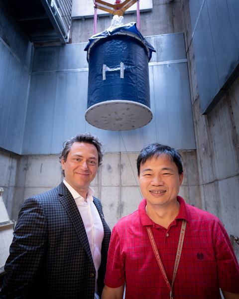An image showing the NMR at St Jude's, as well as the department chair and the director