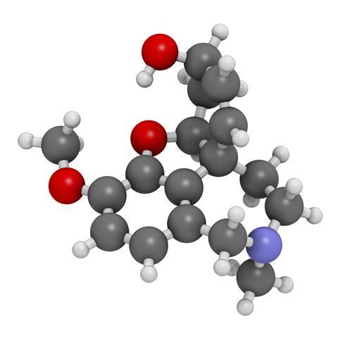 Galantamine alkaloid molecule