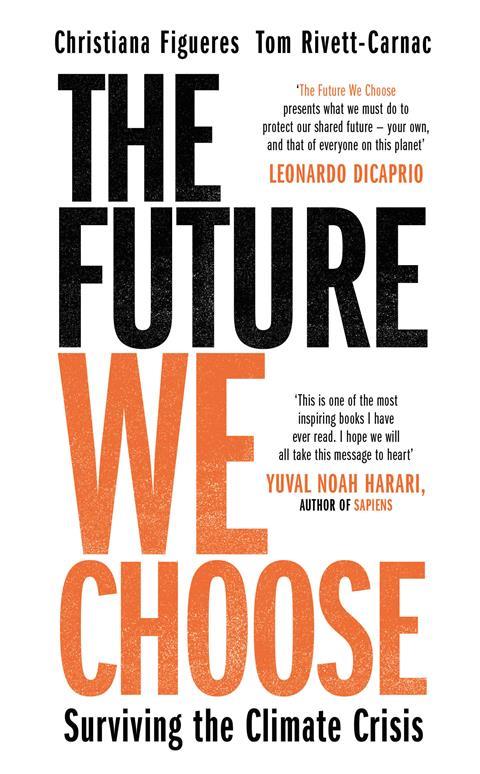 An image showing the book cover of The future we choose