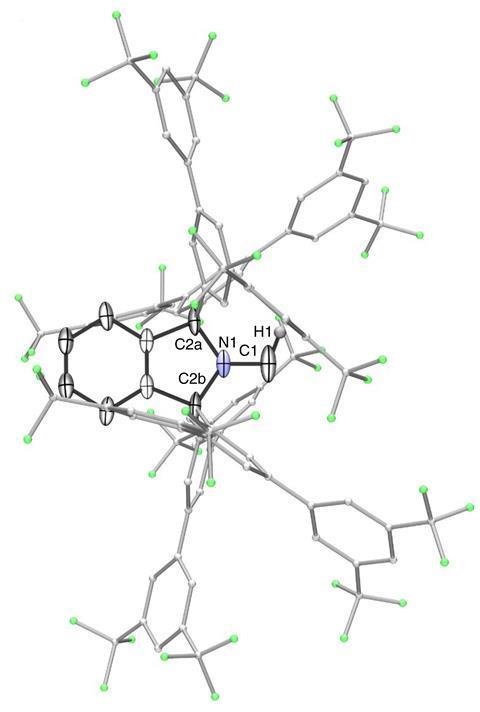 Solid state structure of the monosubstituted carbene