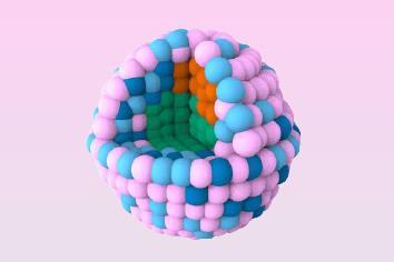 Pentametallic nanoparticle