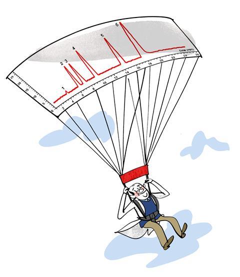 An image showing an NMR spectrum parachute