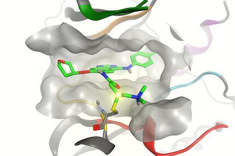 afatinib binding to EGFR