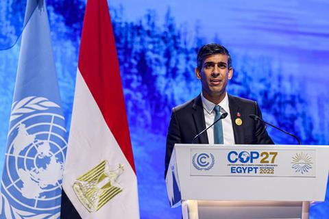 Rishi Sunak at COP27