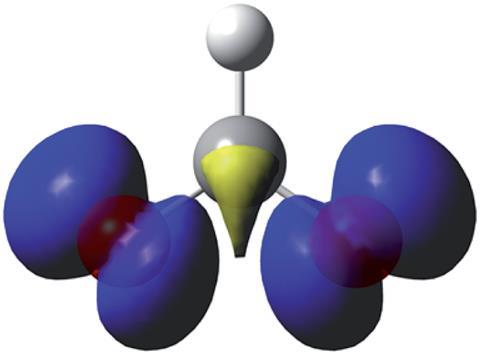 A digital image of a molecule