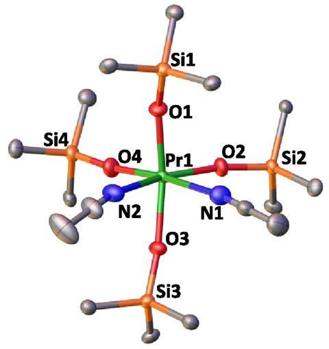 An image showing the solid-state molecular structure of 2-PrPh (50% probability ellipsoids)
