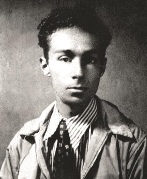 An image of young Primo Levi, taken in the '30s