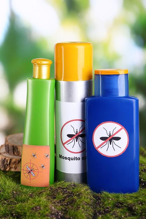 Different kinds of Insect repellent bottles