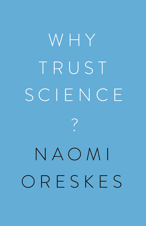 An image showing the book cover of Why trust science