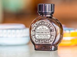 A vintage bottle of smelling salts