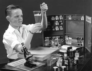 BabelColour on X: Gilbert Toys in the 1950s taught children all about  mortality. Their Molten Lead casting kits and Glass Blowing apparatus  complimented a range of toxic chemistry sets, plus their infamous
