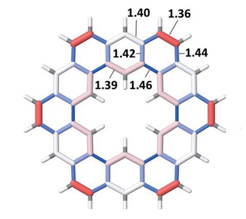 An image showing the molecular structure of kekulene computed at the B3LYP-def2-TZVP level in vacuum