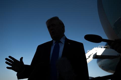 Trump silhouette