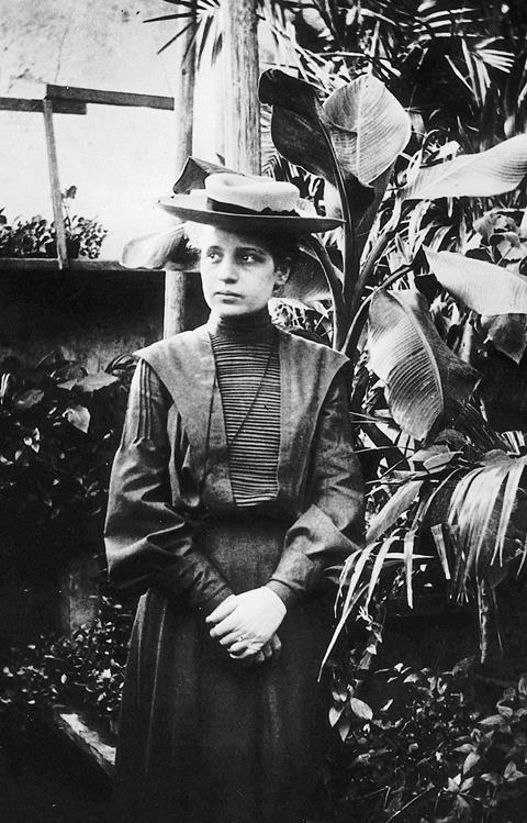 A young Lise Meitner (doctoral candidate) in 1906, Vienna 