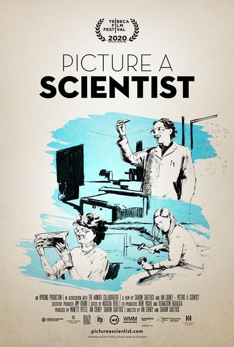 An image showing the picture a scientist poster