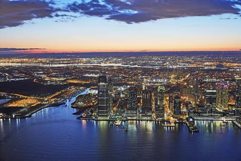 A picture of the Jersey City Skyline, New Jersey