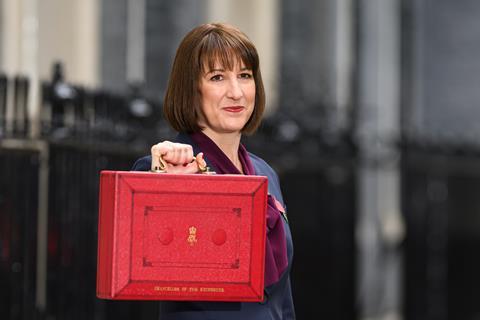 Rachel Reeve announcing the budget