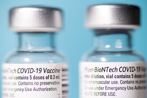 An image showing Pfizer/BioNtech's Covid vaccine