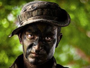 How Militaries Around the World Camouflage Soldiers' Faces