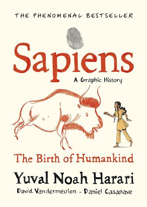 An image showing the book cover of Sapiens