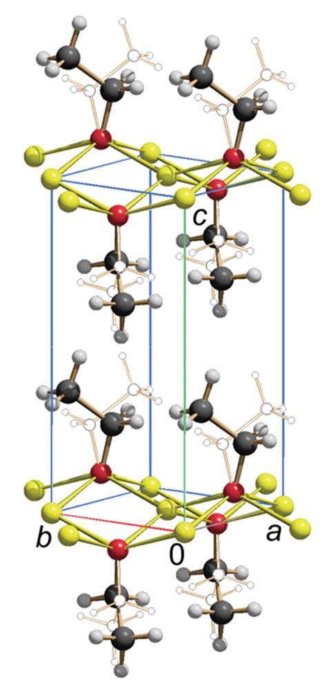 An image showing the crystal structure of C2H5ONa