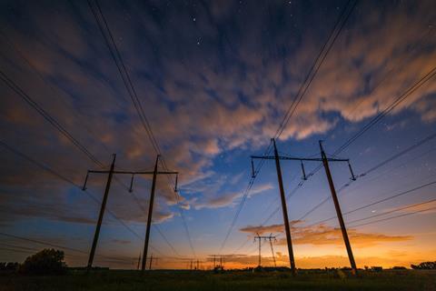 Electricity pylons in Ukraine