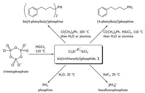 Formation of bis(trichlorosilyl)phosphide