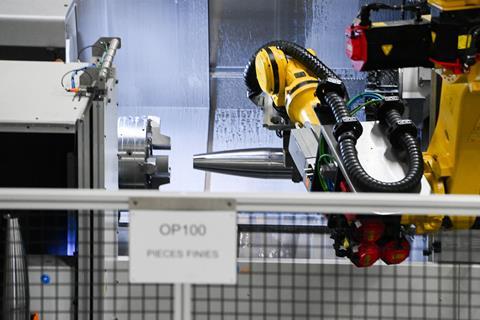 Shell entering a robot